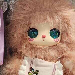 Liila 600% Secret Pink Cat V2 Tea Time With My Girl Liquid Eyes Plush Doll